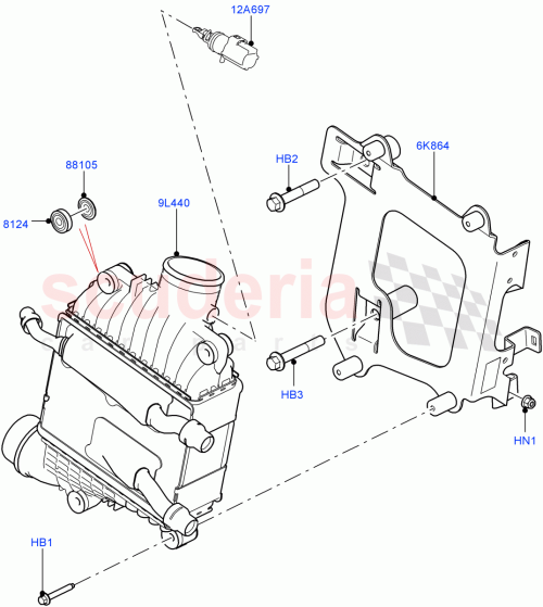 Part Diagram for Land Rover LR082407