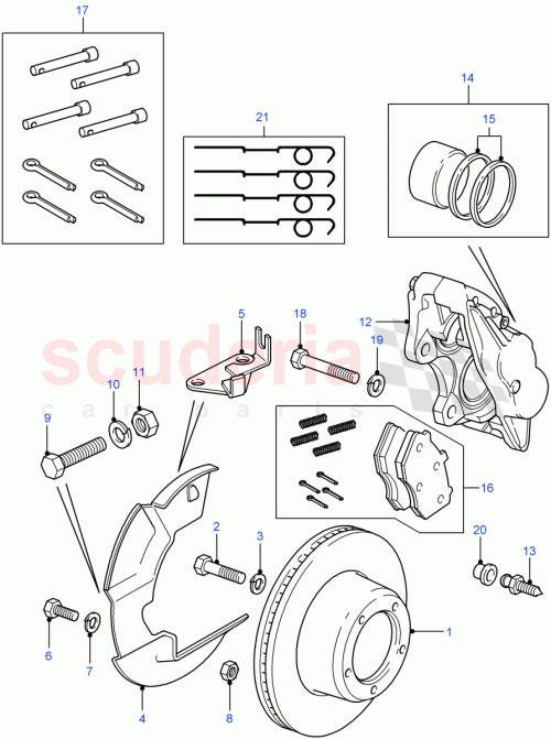 Part Diagram for Land Rover 594091