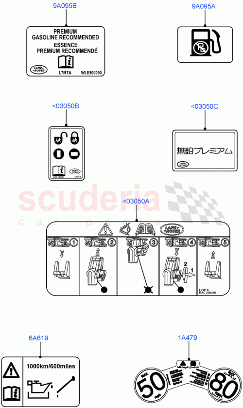 Part Diagram for Land Rover WLE500100