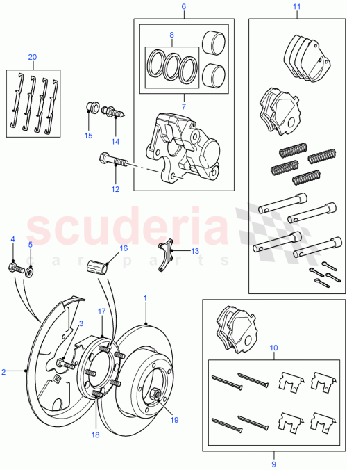 Part Diagram for Land Rover TD106041