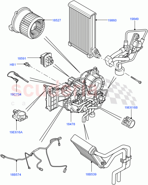 Part Diagram for Land Rover LR072517