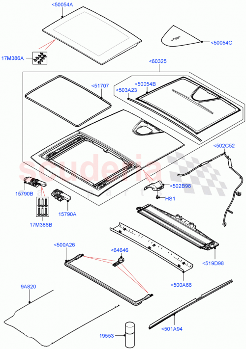 Part Diagram for Land Rover LR155560