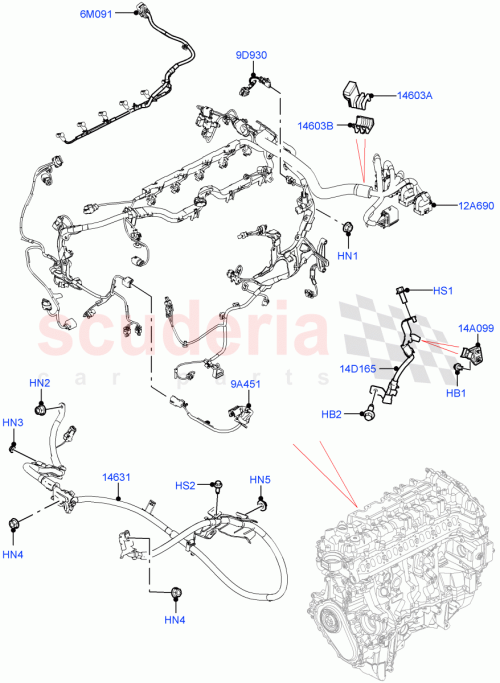 Part Diagram for Land Rover LR145133