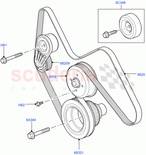 Part Diagram for Land Rover PQS500081