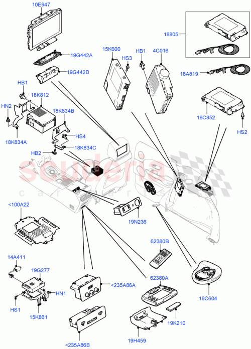 Part Diagram for Land Rover LR101589