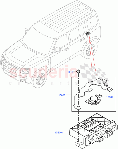 Part Diagram for Land Rover LR133041