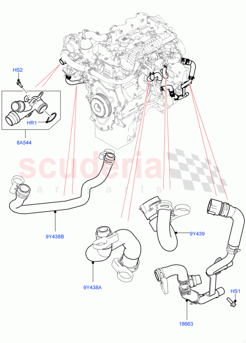 Part Diagram for Land Rover LR107718