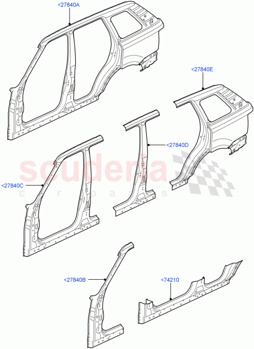 Part Diagram for Land Rover ALA790180