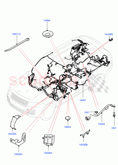 Part Diagram for Land Rover LR072374