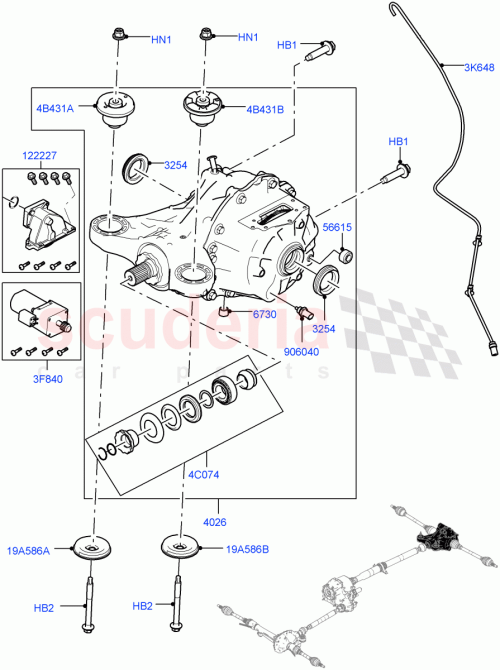 Part Diagram for Land Rover LR143374