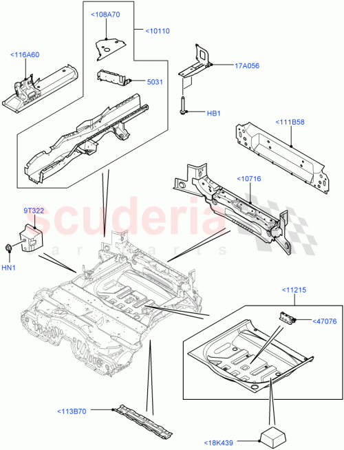 Part Diagram for Land Rover LR106412