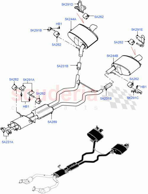 Part Diagram for Land Rover LR105237