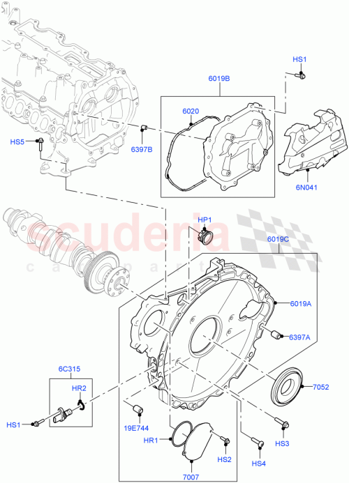 Part Diagram for Land Rover LR141360