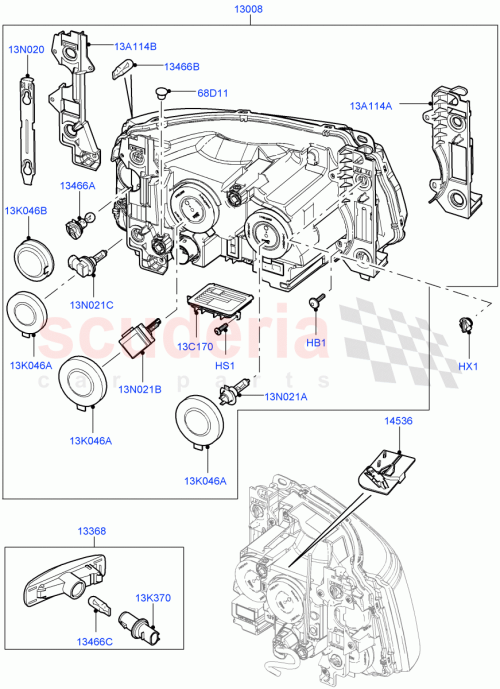 Part Diagram for Land Rover LR015091