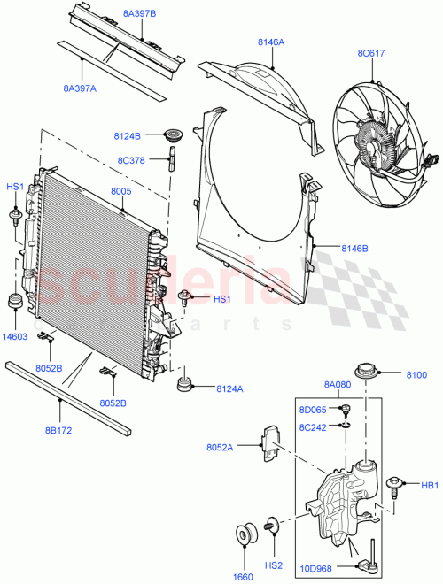 Part Diagram for Land Rover LR016210