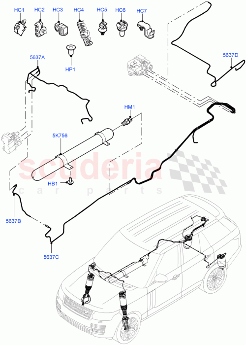Part Diagram for Land Rover LR045737