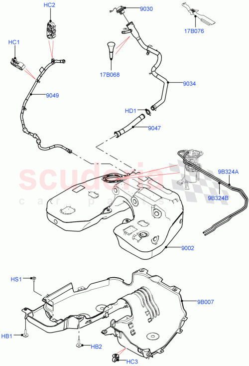 Part Diagram for Land Rover LR128360