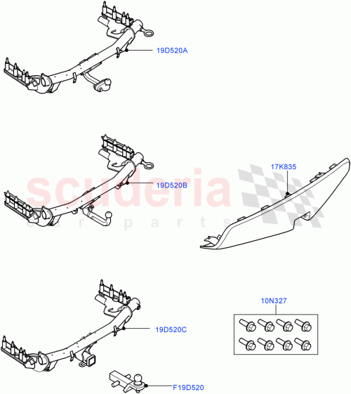 Part Diagram for Land Rover VPLCT0162