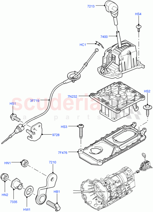 Part Diagram for Land Rover VYH500020