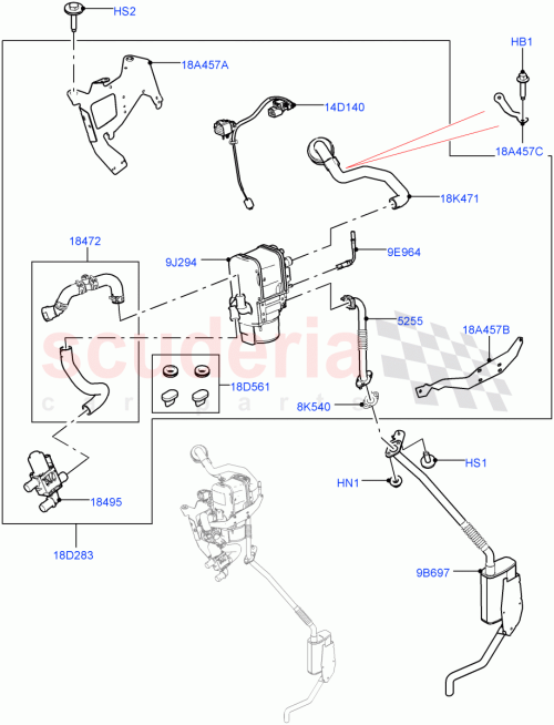 Part Diagram for Land Rover LR101269