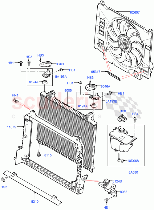 Part Diagram for Land Rover LR092807