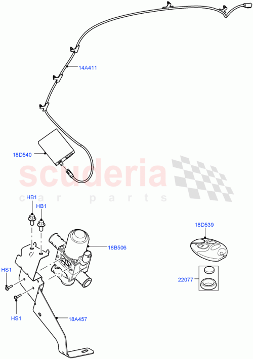 Part Diagram for Land Rover LR021308