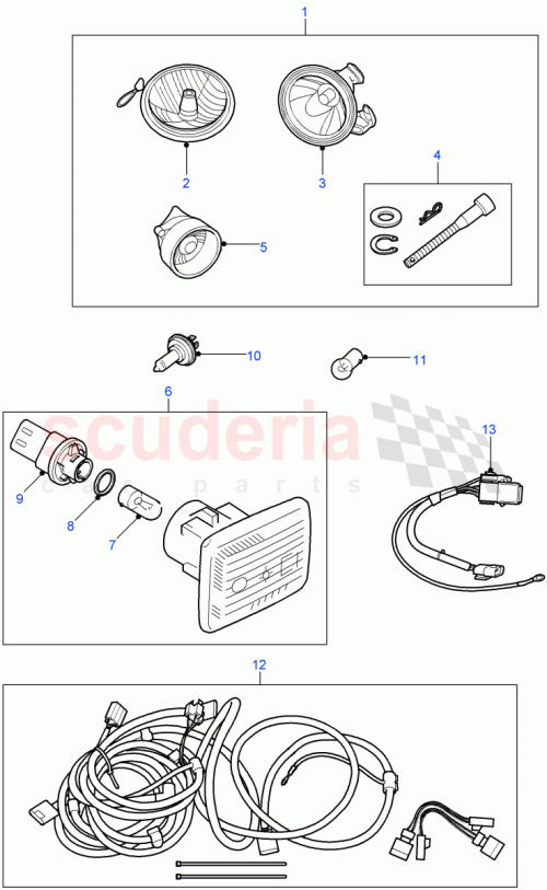 Part Diagram for Land Rover XZQ500010