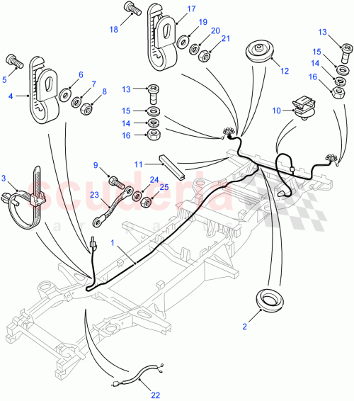 Part Diagram for Land Rover C39377L