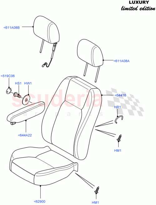 Part Diagram for Land Rover LR035653