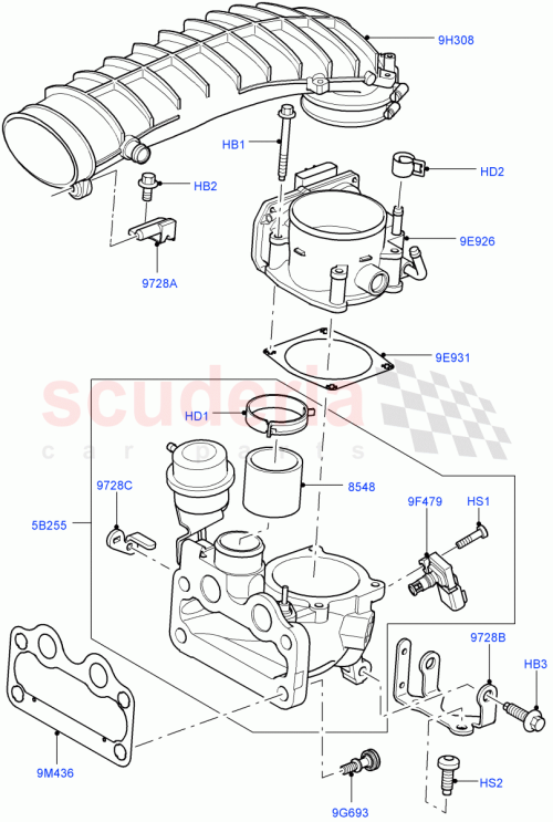 Part Diagram for Land Rover LR008935