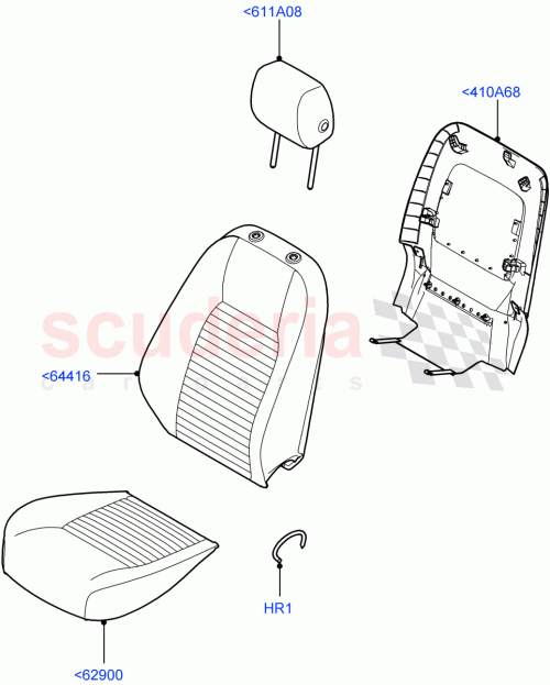 Part Diagram for Land Rover LR123534