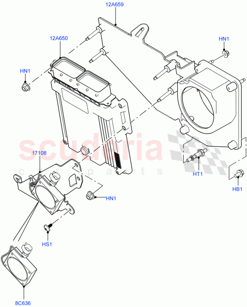 Part Diagram for Land Rover LR051156