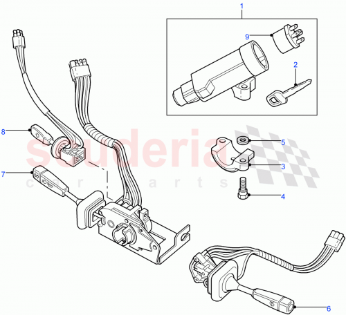 Part Diagram for Land Rover AMR6104