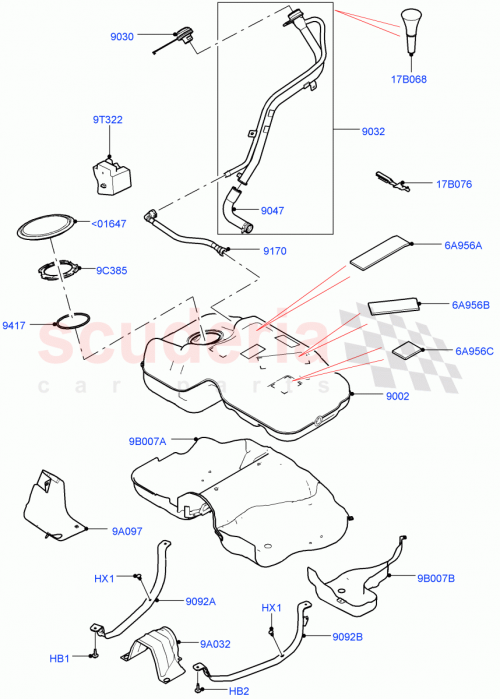 Part Diagram for Land Rover LR082277