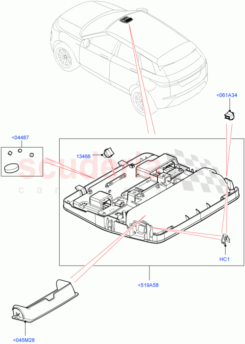 Part Diagram for Land Rover LR095685