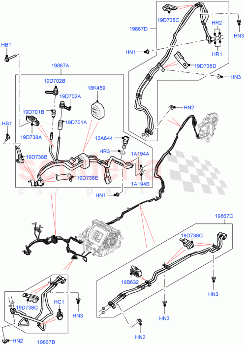 Part Diagram for Land Rover LR138611