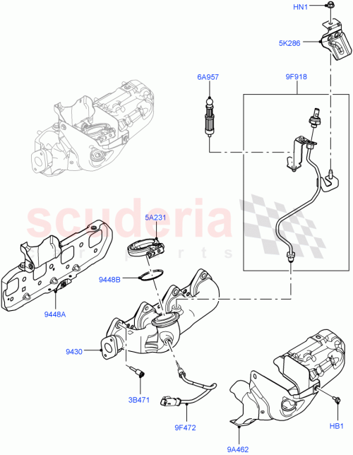Part Diagram for Land Rover LR139689
