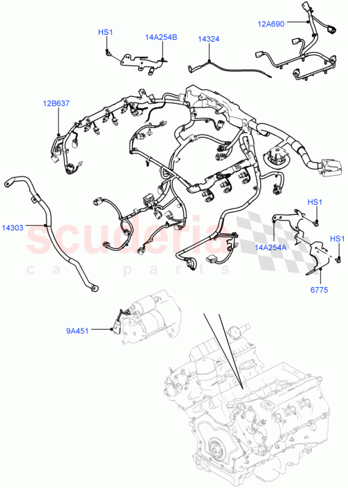 Part Diagram for Land Rover LR053312