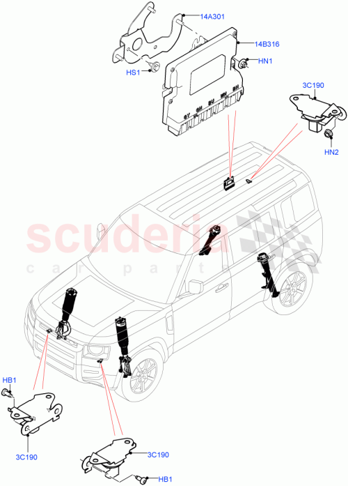 Part Diagram for Land Rover LR044865
