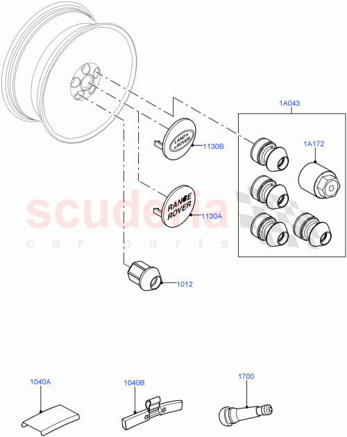 Part Diagram for Land Rover LR116672