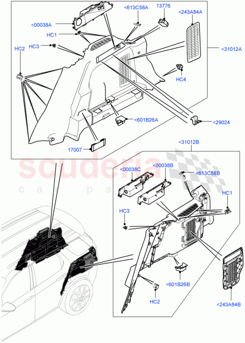 Part Diagram for Land Rover LR076957