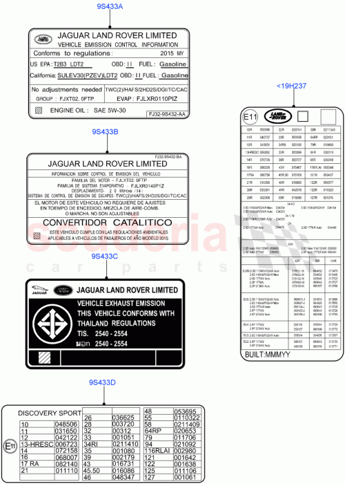 Part Diagram for Land Rover LR174425
