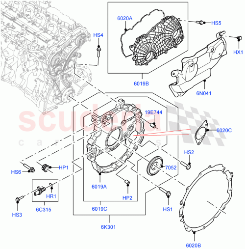 Part Diagram for Land Rover LR136423
