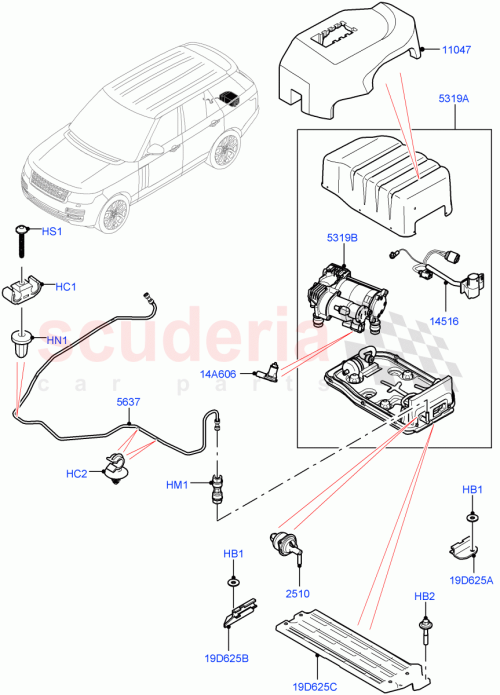 Part Diagram for Land Rover LR095838