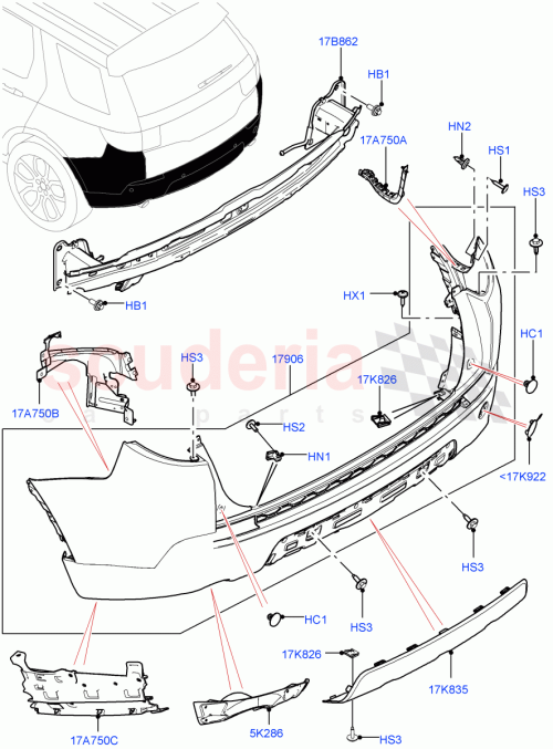 Part Diagram for Land Rover LR059014