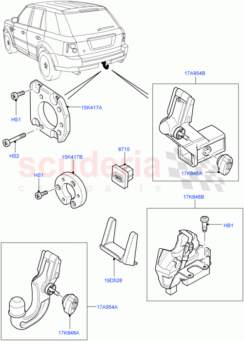Part Diagram for Land Rover KNW500020