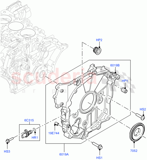 Part Diagram for Land Rover LR172770