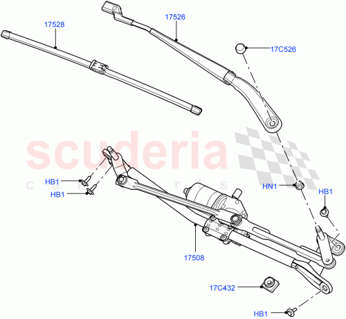 Part Diagram for Land Rover LR025116