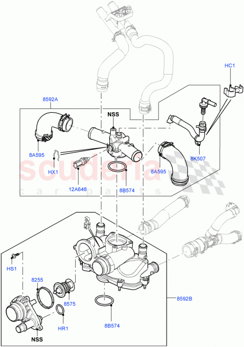 Part Diagram for Land Rover LR044930