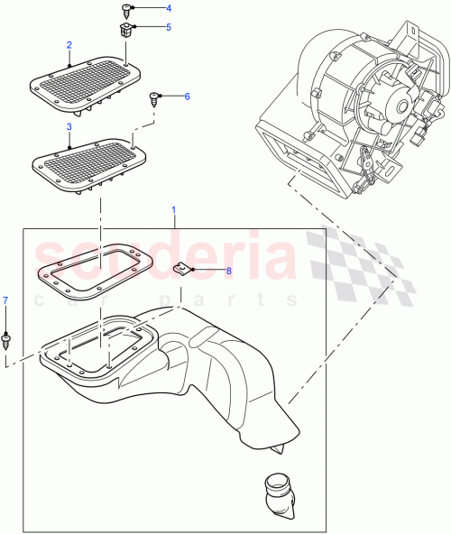 Part Diagram for Land Rover AWR2217